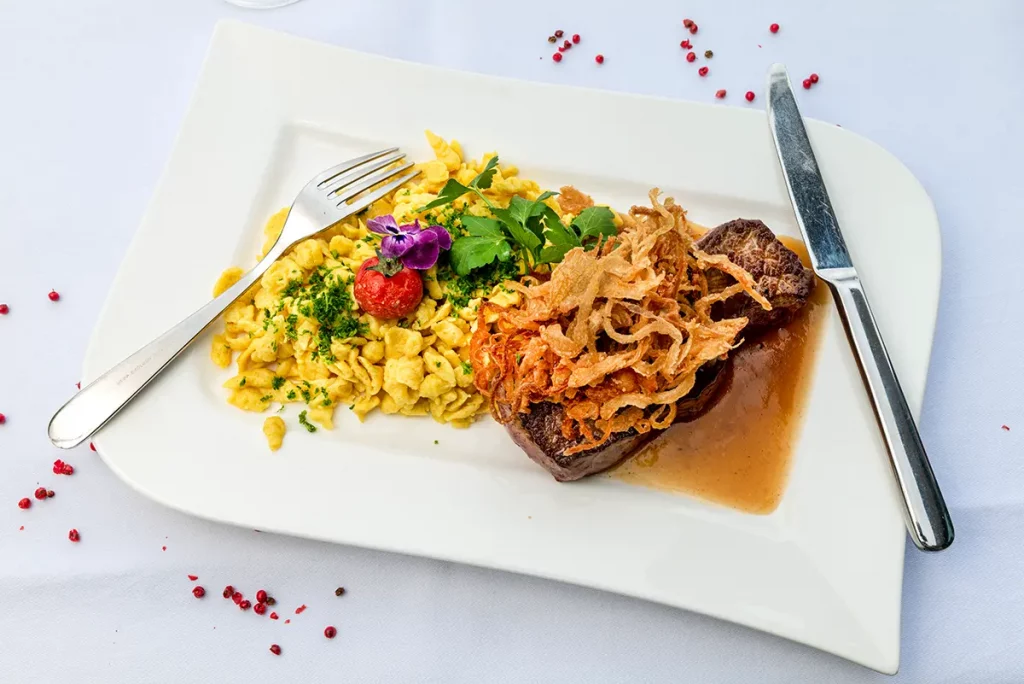 Schloss Restaurant Wasserburg Fleischgericht